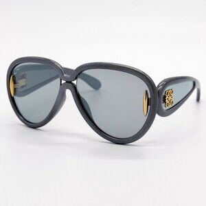 NEW LOEWE SUNGLASSES LW40132I 05X GRAY/BLUE UNISEX EYEWEAR LOEWE